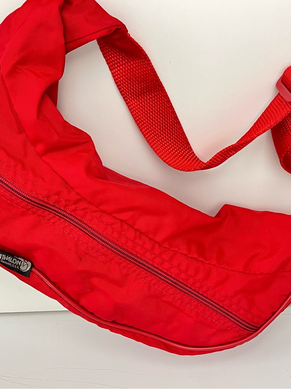 Vintage ATHALON DENVER USA Red Nylon Waist Bag - Picture 5 of 8